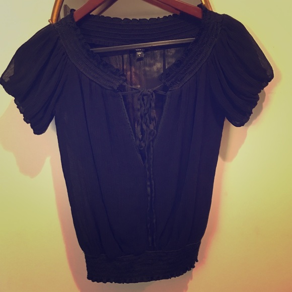 Black Bebe !!❤️️ top❤️️❤️️ - Picture 1 of 2